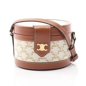 Celine Coated Canvas Brown Shoulder Bags